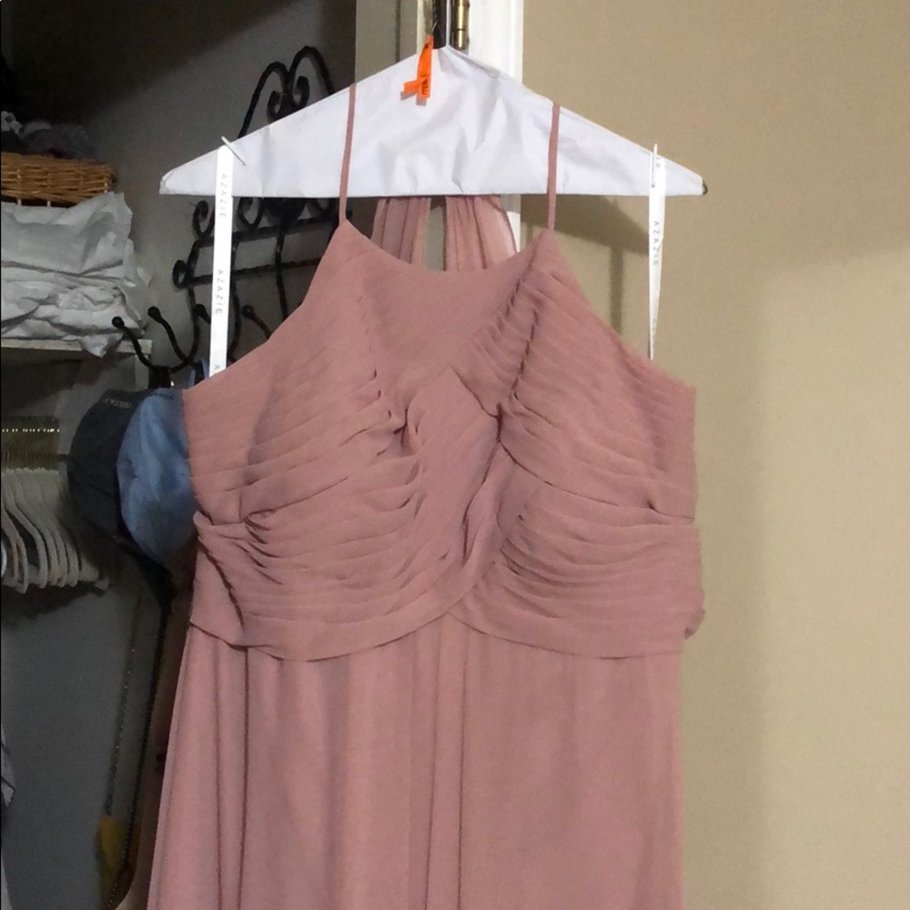 Azazie bridesmaids dress dusty rose size 18